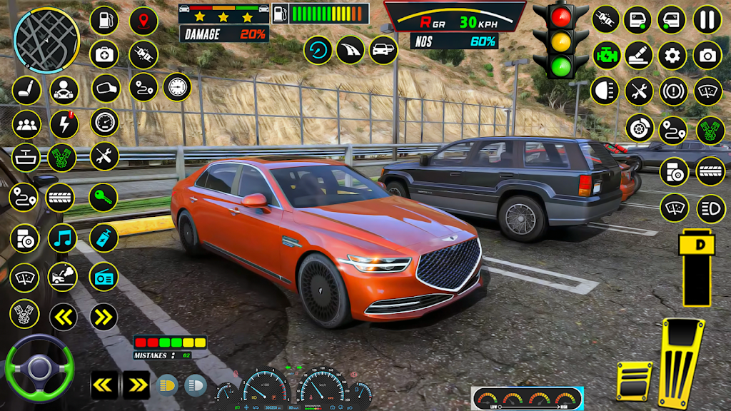 City Car Driving Game 3D 2024 स्क्रीनशॉट 2