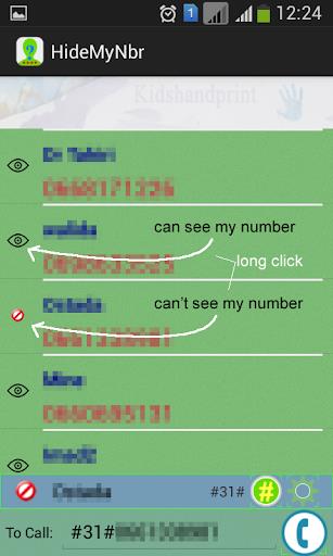 Hide My phone number スクリーンショット 0