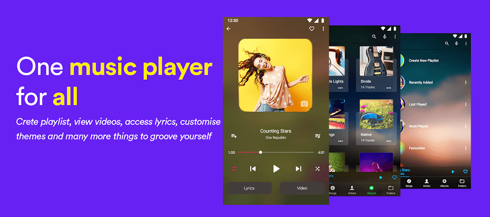 Audify Player Mod ဖန်သားပြင်ဓာတ်ပုံ 1