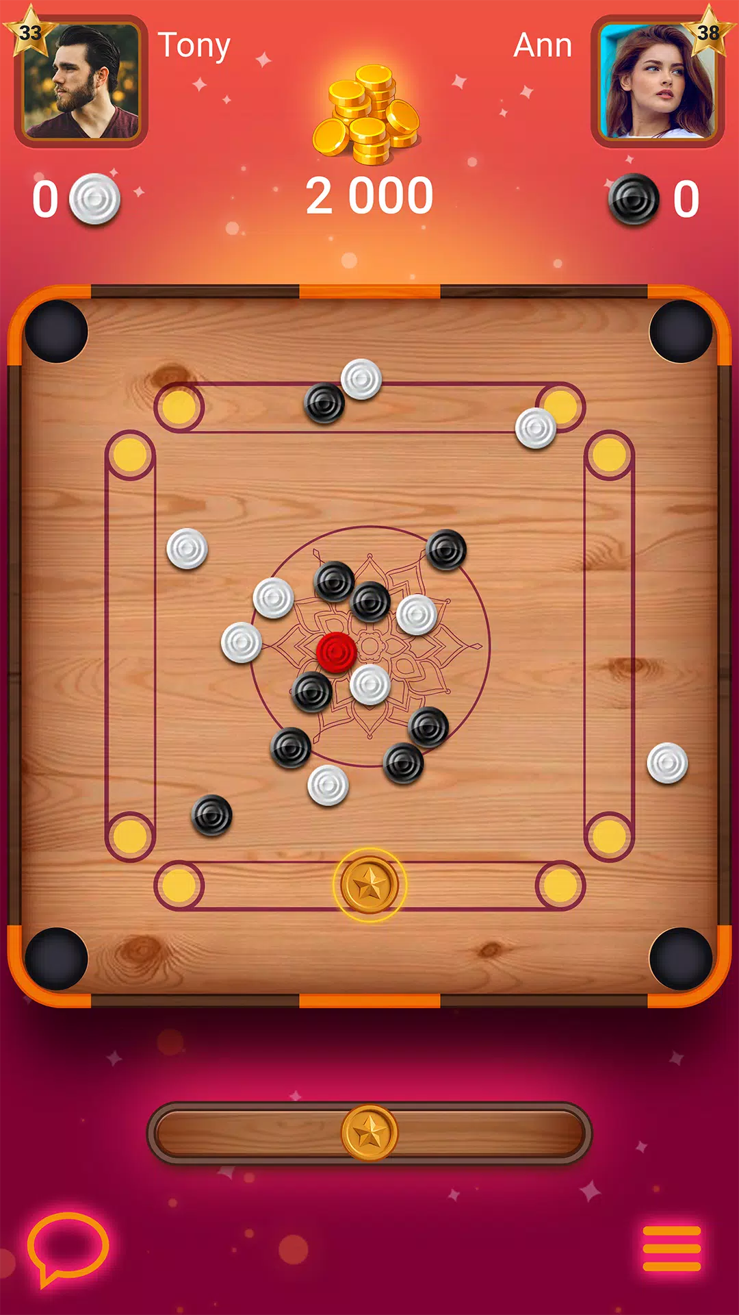 Carrom Lure - Disc pool game Tangkapan skrin 1