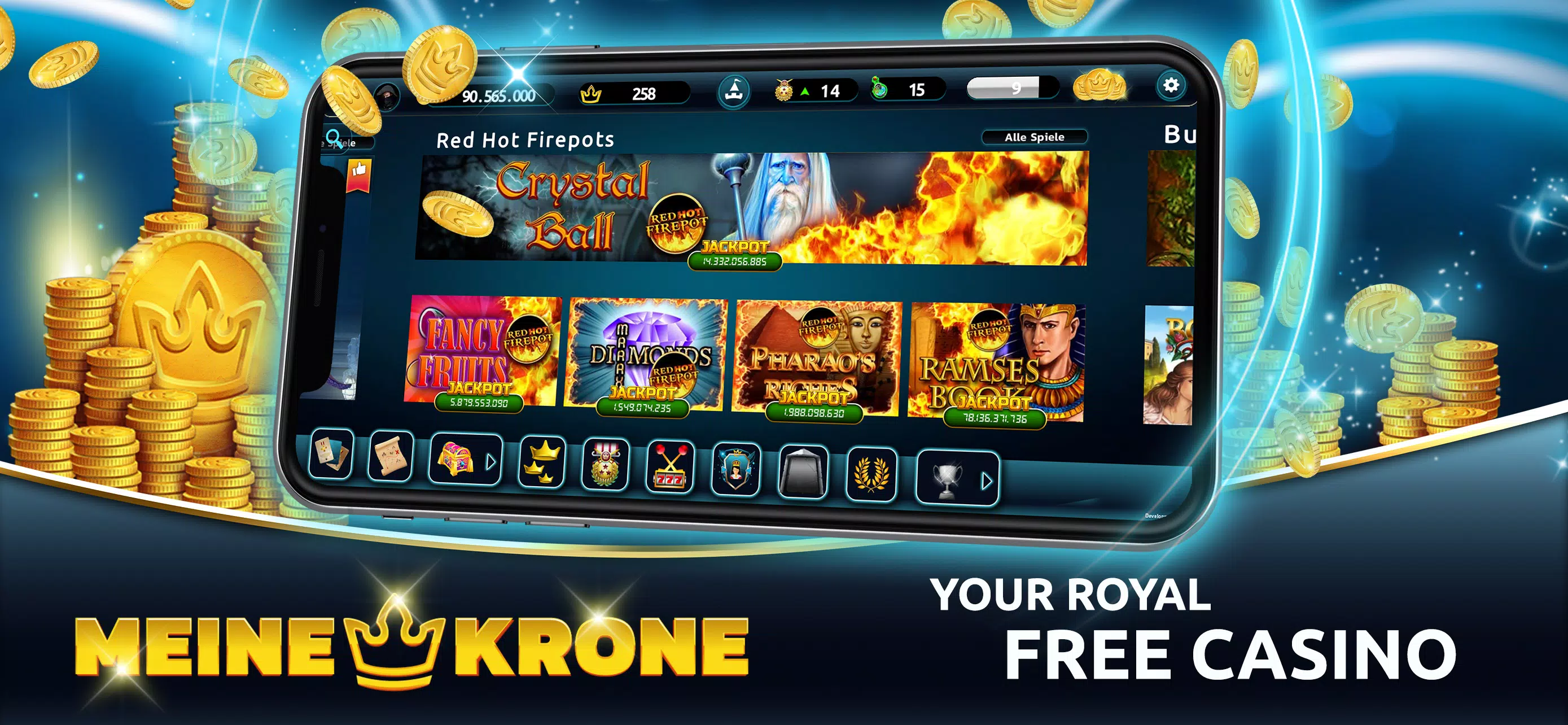 MEINE KRONE - Social Casino Capture d'écran 0