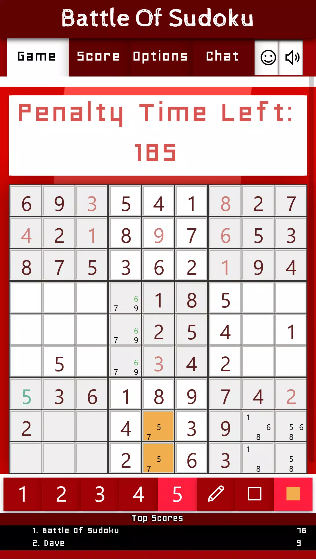 Battle Of Sudoku Ảnh chụp màn hình 2