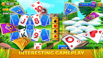 Pyramid Solitaire - Farm Trip Screenshot 2