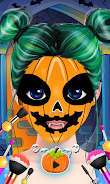 Cute Girl Halloween Makeup Art Captura de tela 1