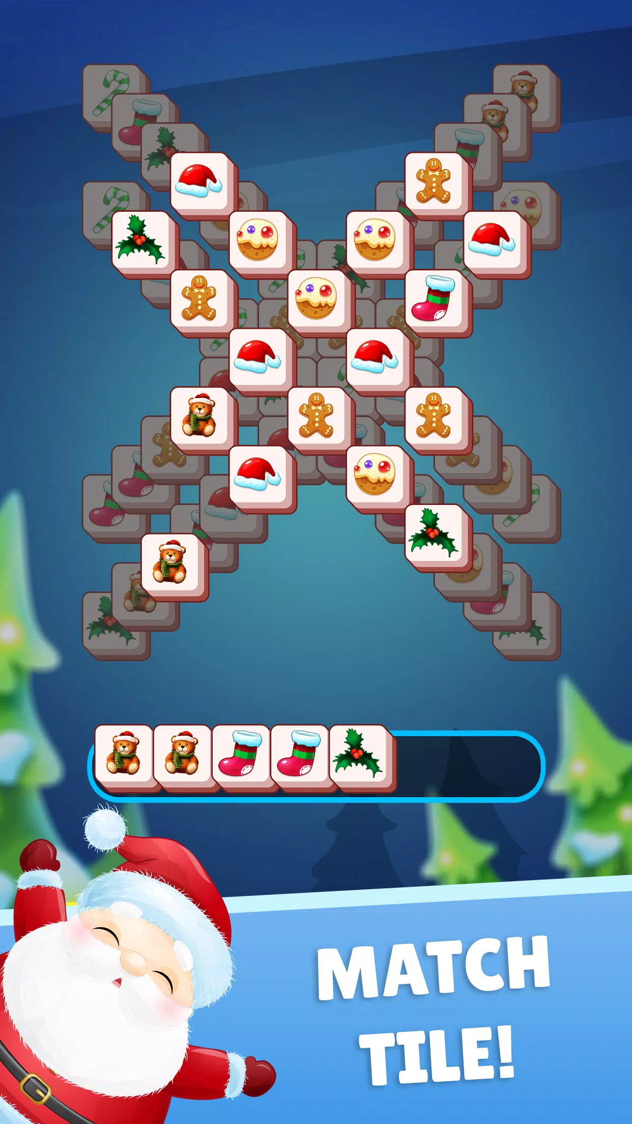 Christmas Mahjong Ảnh chụp màn hình 0