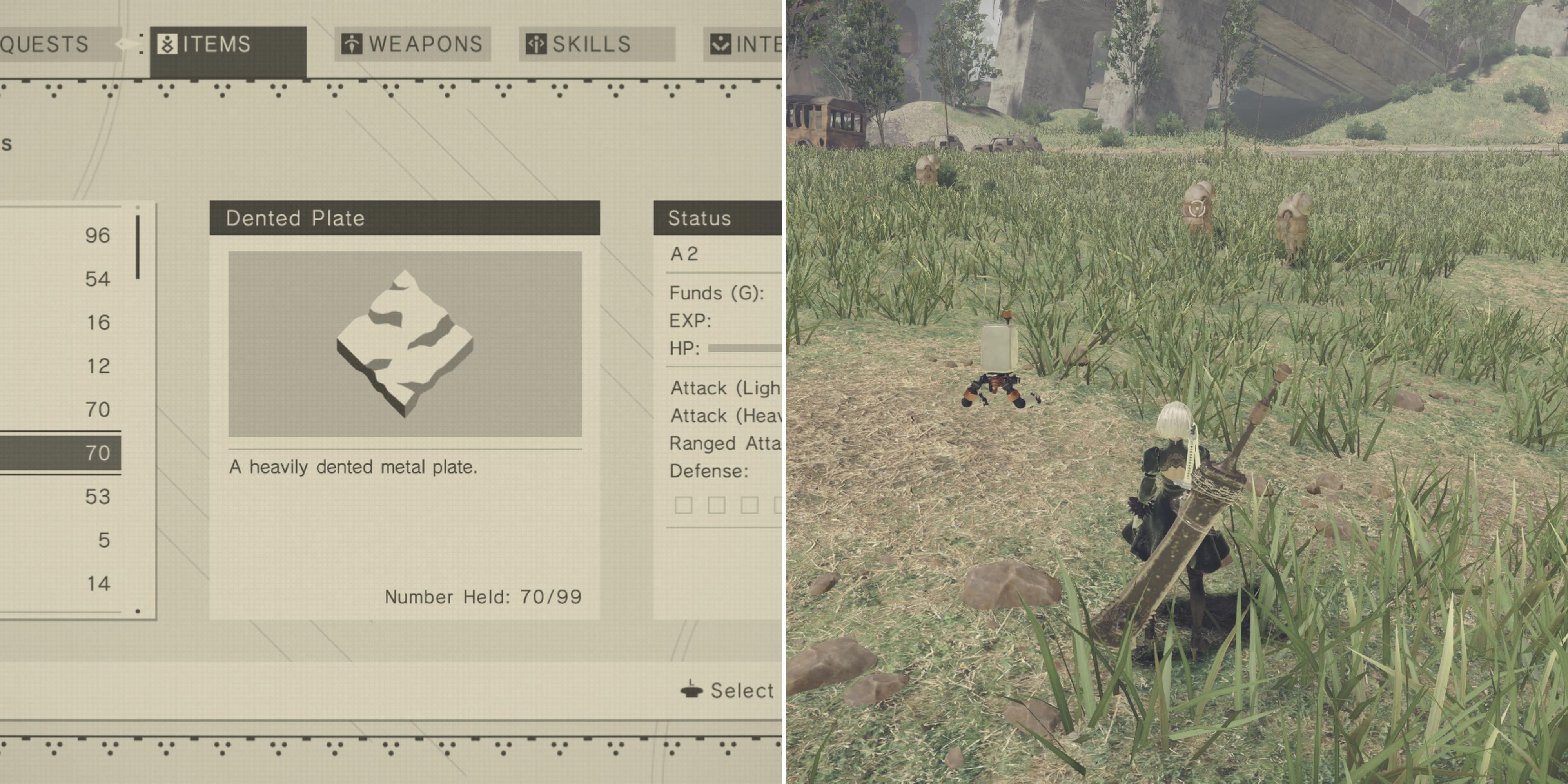 Nier: Automata: Memperolehi Plat Berkembap Dibuka