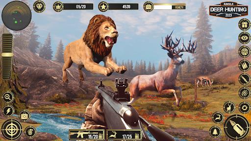 Jungle Deer Hunting Games 3D Captura de tela 1