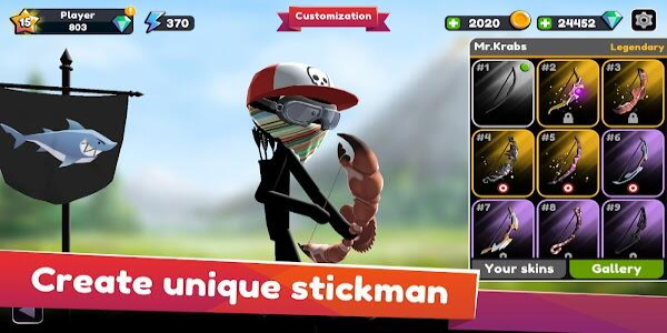 Stickman Archer Online Ảnh chụp màn hình 2