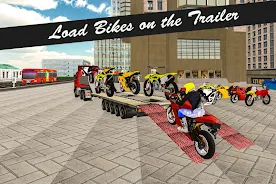 Bike Transport Truck 3D Ekran Görüntüsü 0