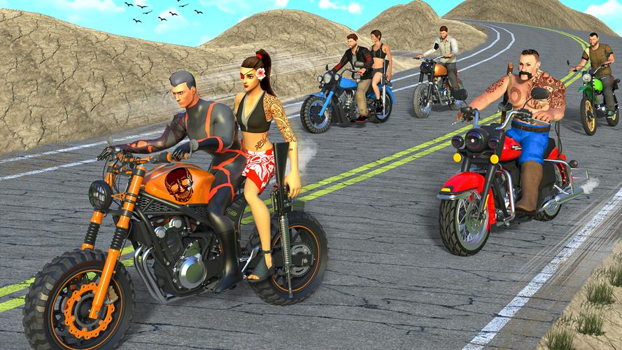 Gangster Bike: Real Race Game Screenshot 2