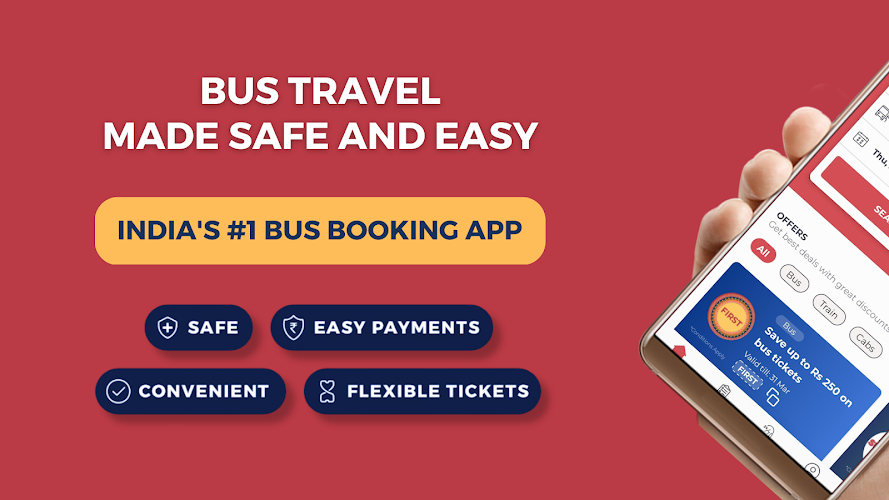 redBus Book Bus, Train Tickets Скриншот 0