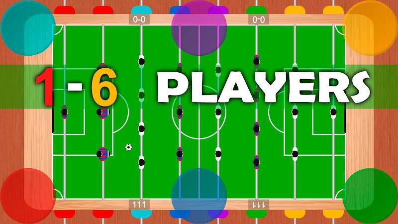 Foosball table soccer 1 2 3 4 Captura de pantalla 0