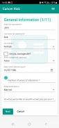 Cancer Risk Calculator स्क्रीनशॉट 1