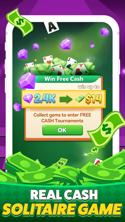 Solitaire Clash-Win Cash Ảnh chụp màn hình 3