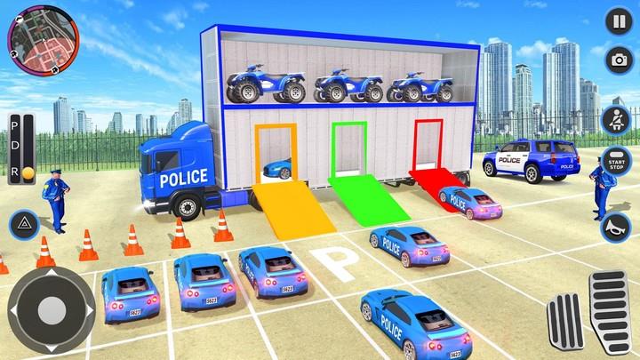 US Police Car Transport Career Скриншот 3