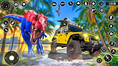 Real Dino Hunting 3D shooting Captura de pantalla 0