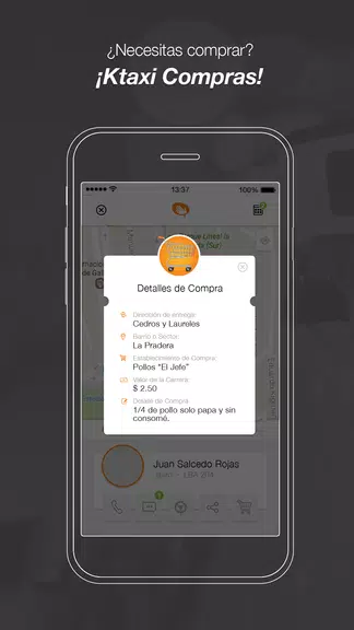 Schermata Ktaxi, una app de Clipp 3