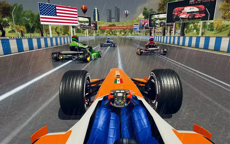 Go Kart Racing Games 3D Stunt ภาพหน้าจอ 1