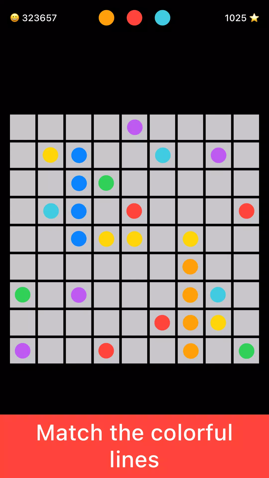 Lines 98 Color Balls - Retro スクリーンショット 3