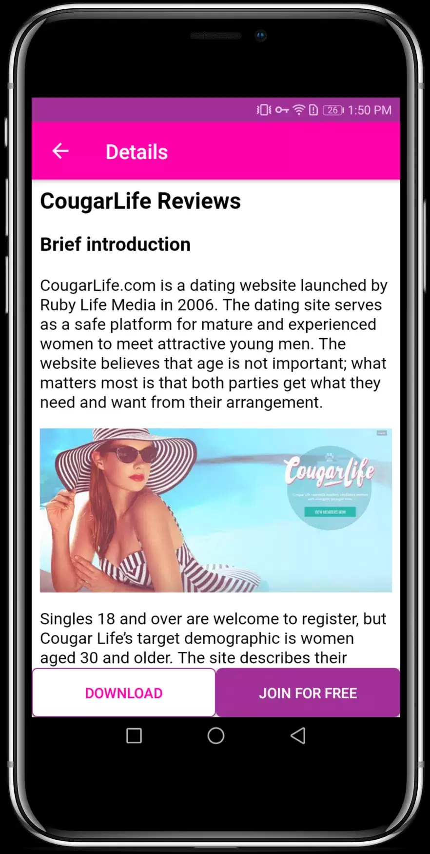 Cougar Dating Apps for Mature & Older Women Ekran Görüntüsü 3