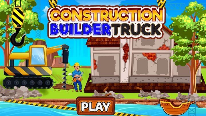 Construction Builder Truck Capture d'écran 3