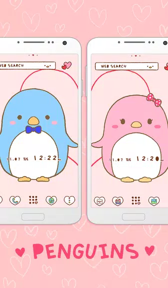 Couple Wallpaper: Penguins Capture d'écran 0