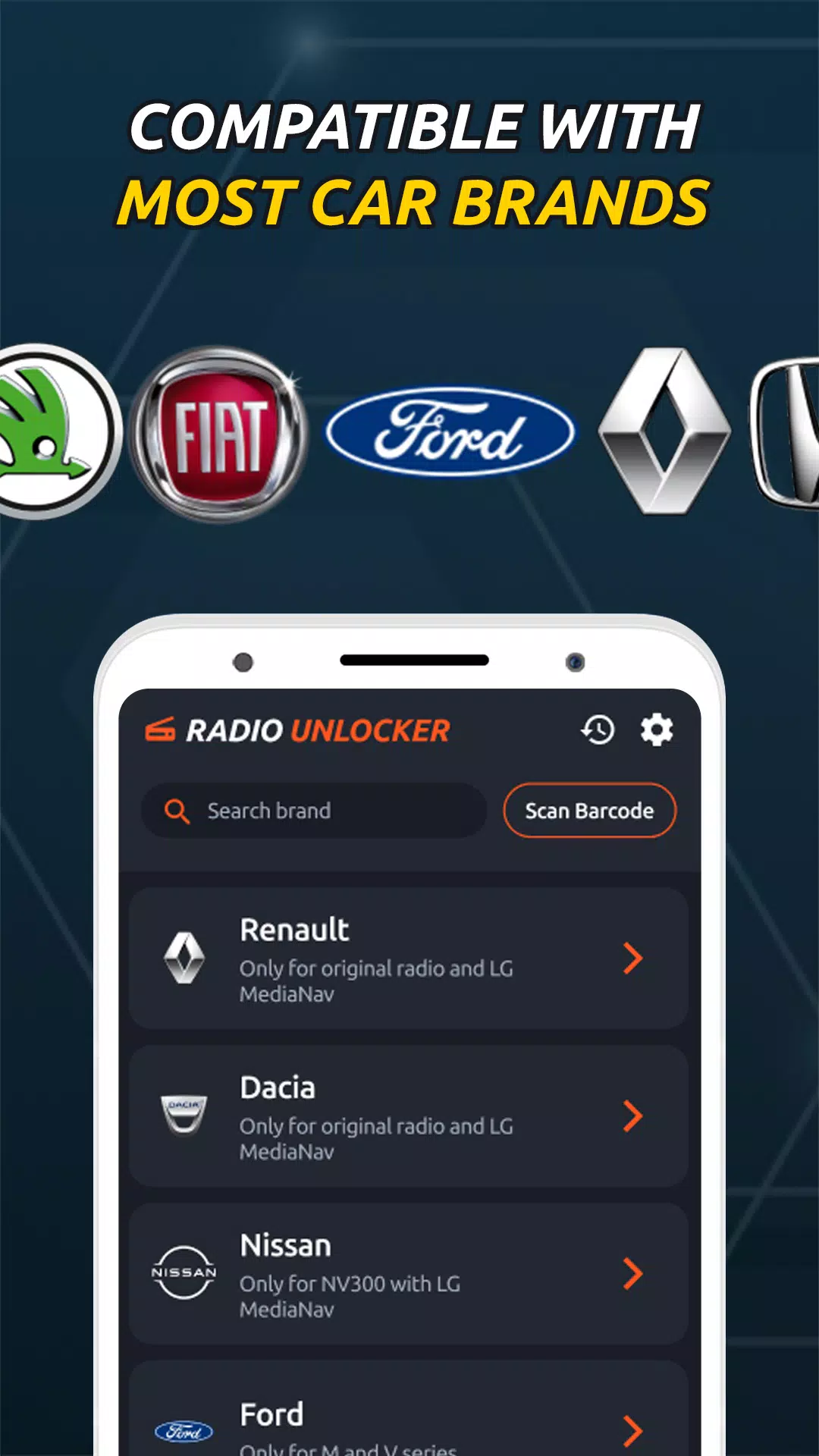 Radio Code Generator Unlocker Ekran Görüntüsü 2