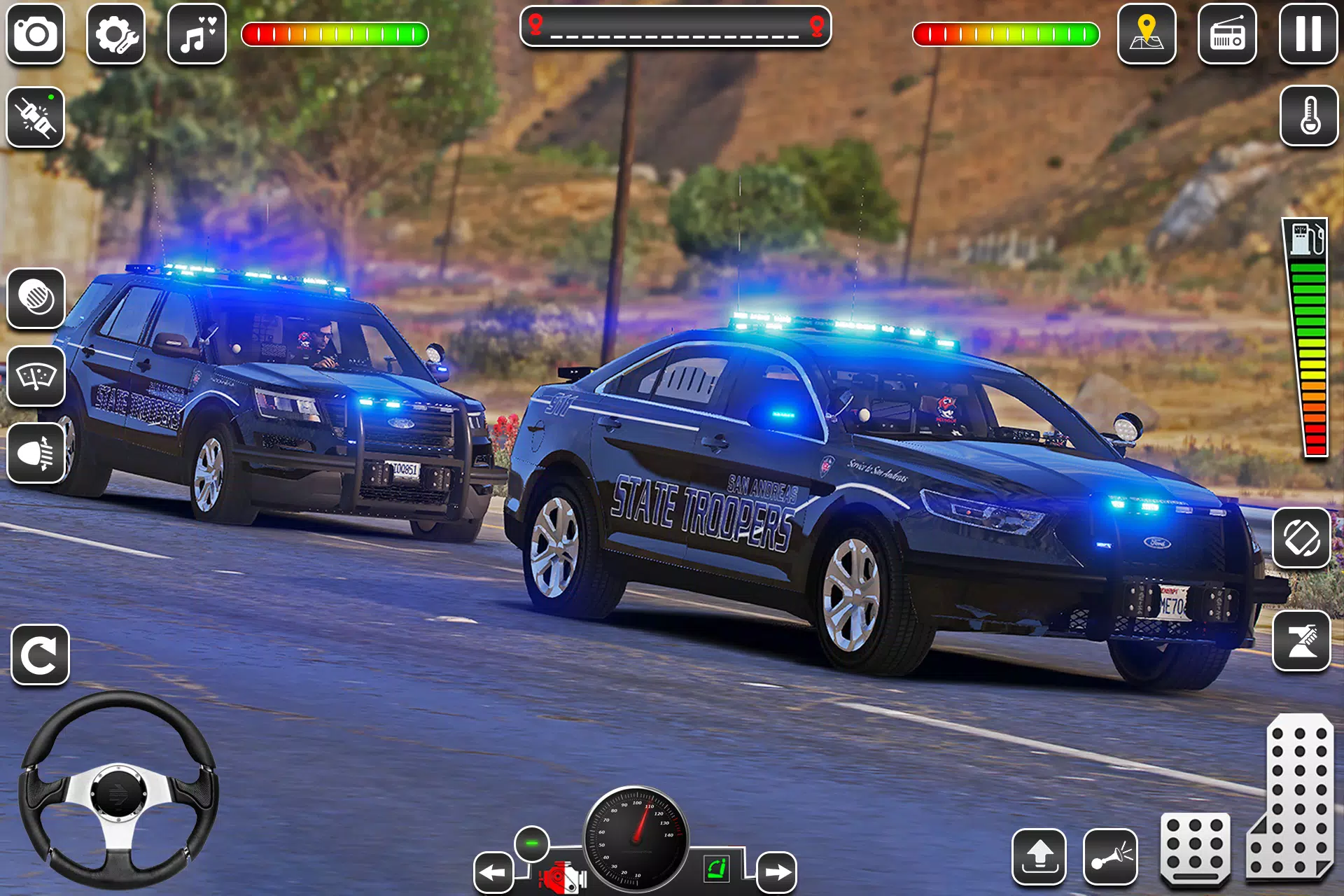 US Police Car Chase Game 3D ဖန်သားပြင်ဓာတ်ပုံ 1