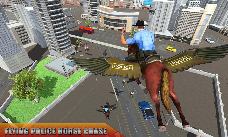 Flying Horse Police Chase Sim应用截图第3张