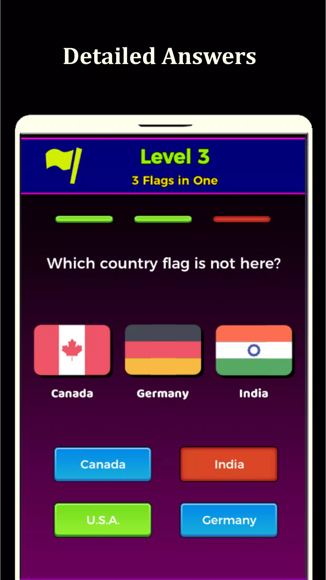 World Flags Quiz Game Скриншот 1