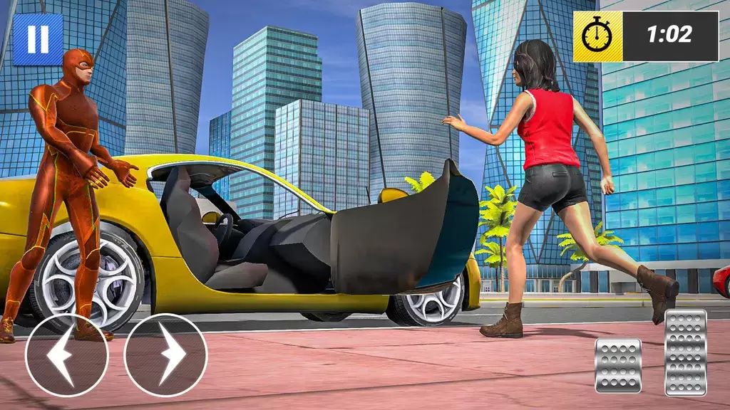 Superhero Car Games Taxi Games Captura de pantalla 3