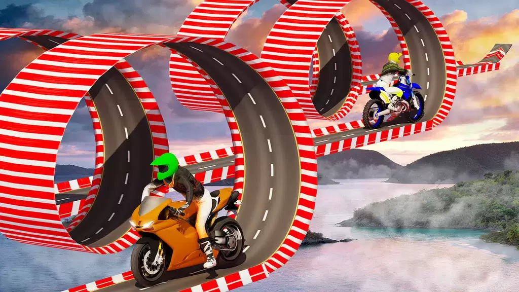 Stunt Bike Race Moto Drive 3D Captura de pantalla 2