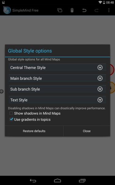 SimpleMind Lite - Mind Mapping Screenshot 0