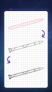 How to draw rockets by steps स्क्रीनशॉट 1