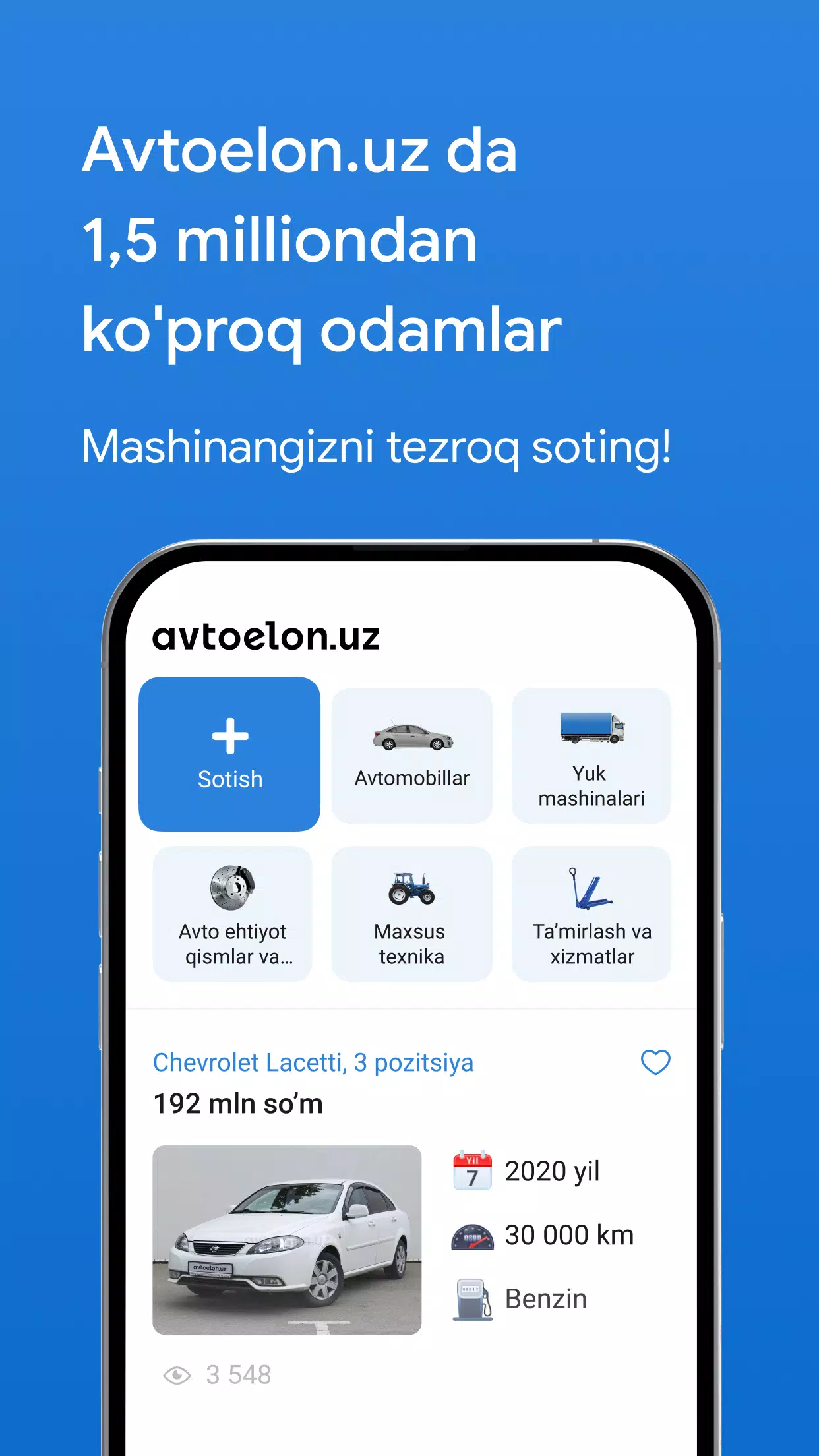 Avtoelon.uz Captura de tela 1