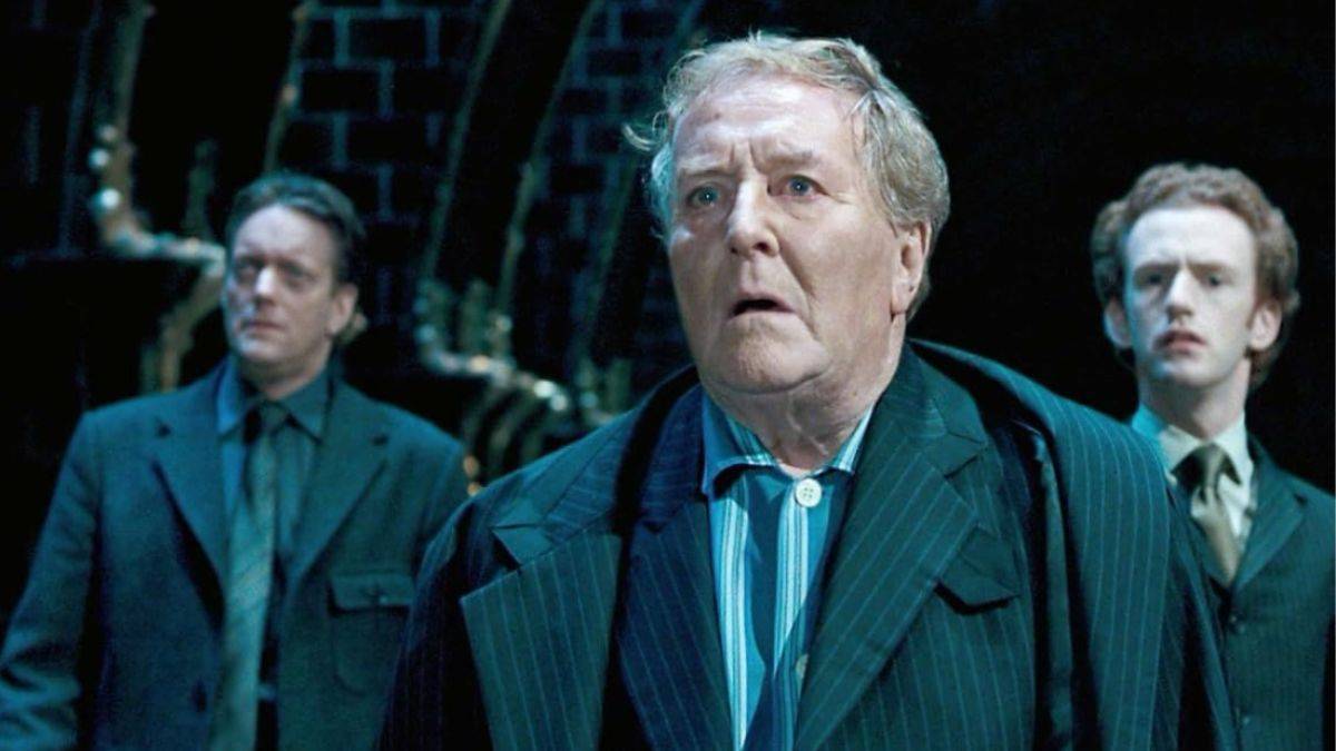 Robert Hardy as Cornelius Fudge in Harry Potter and the Order of the Phoenix