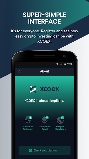 XCOEX Cryptocurrency Wallet Screenshot 0