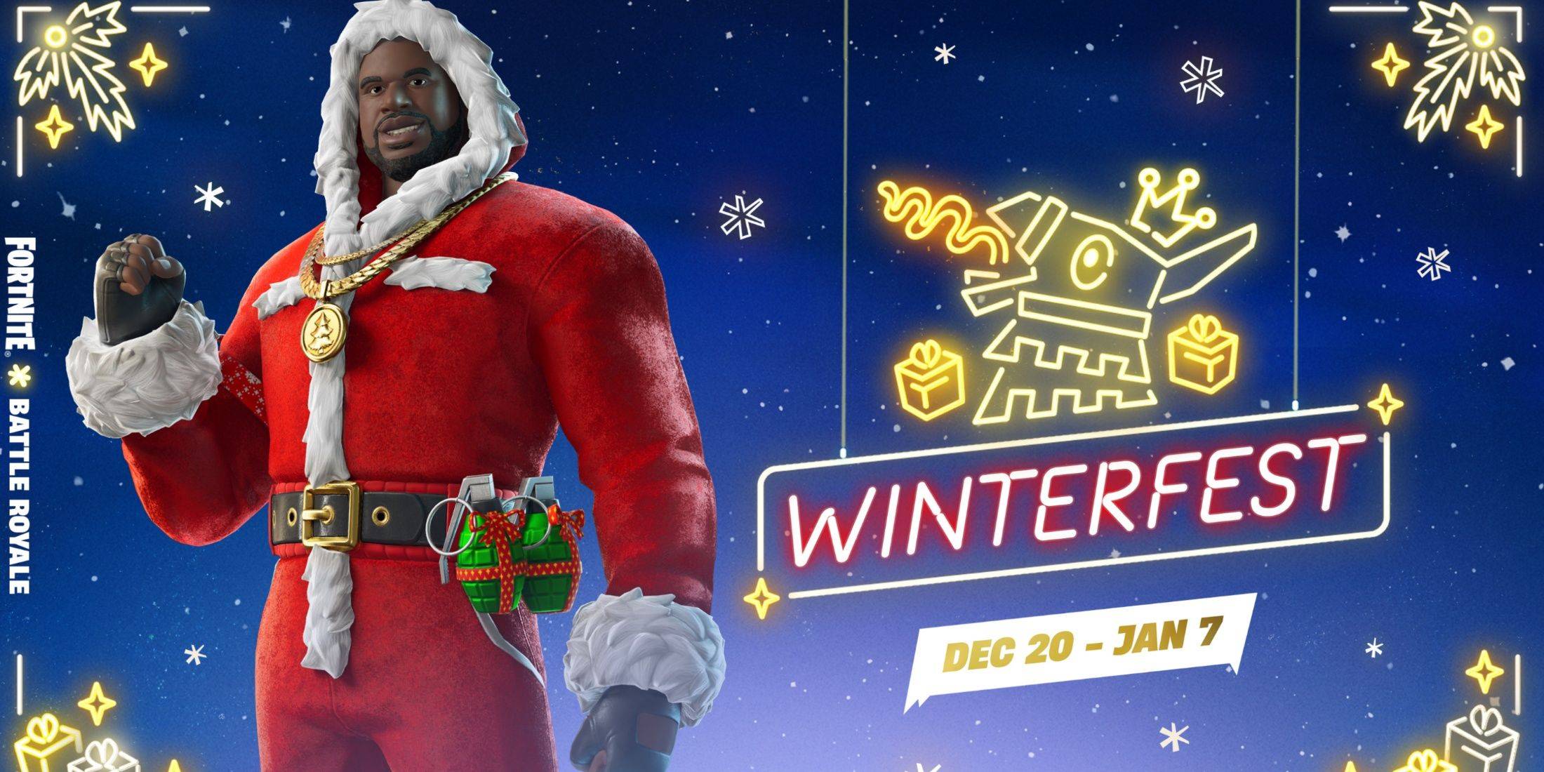 Santa Shaq Skin in Fortnite