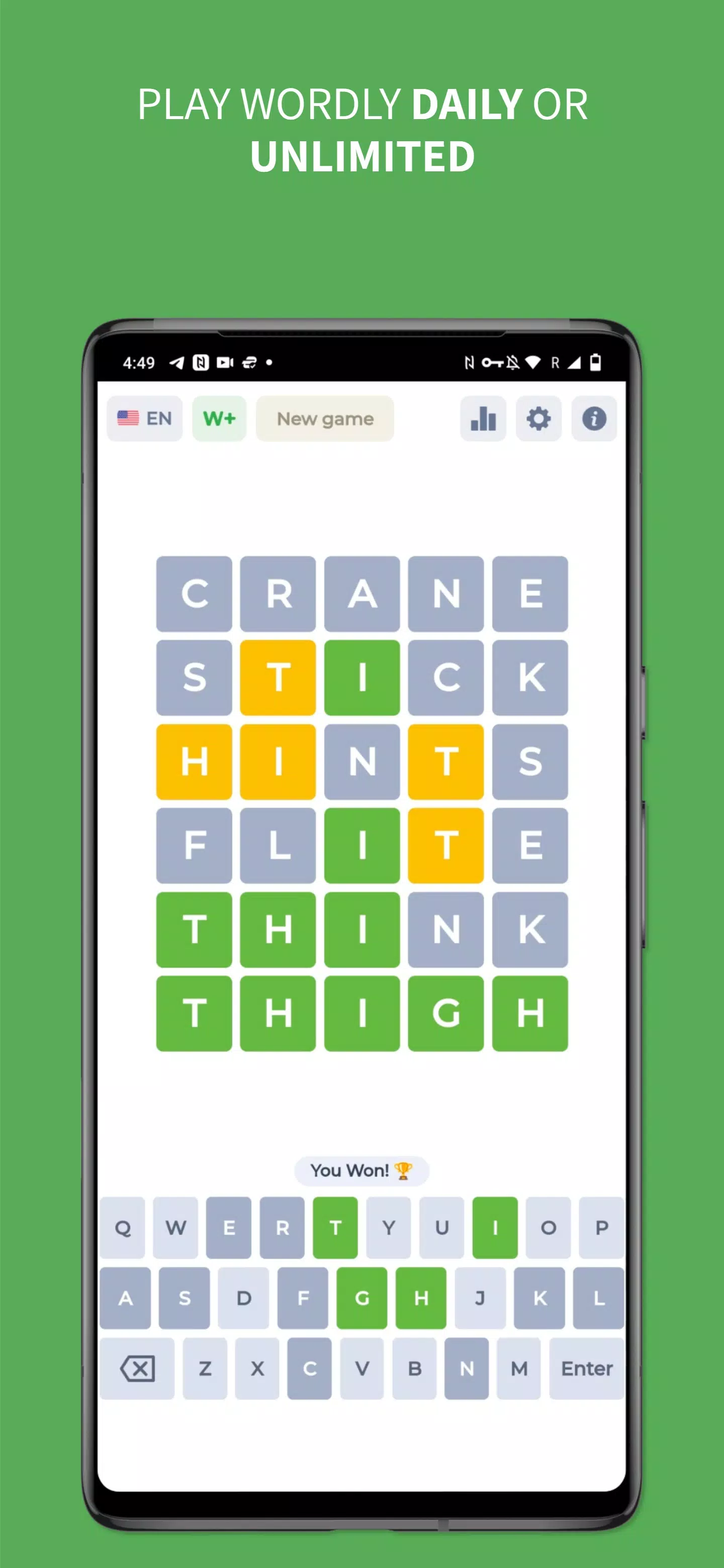 Wordy - Word Puzzle Game應用截圖第0張