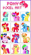 Pony Pixel Art Coloring Book应用截图第2张