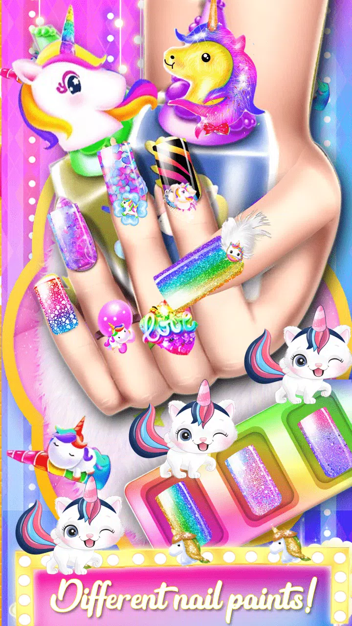 Unicorn Acrylic Nails Makeover স্ক্রিনশট 0