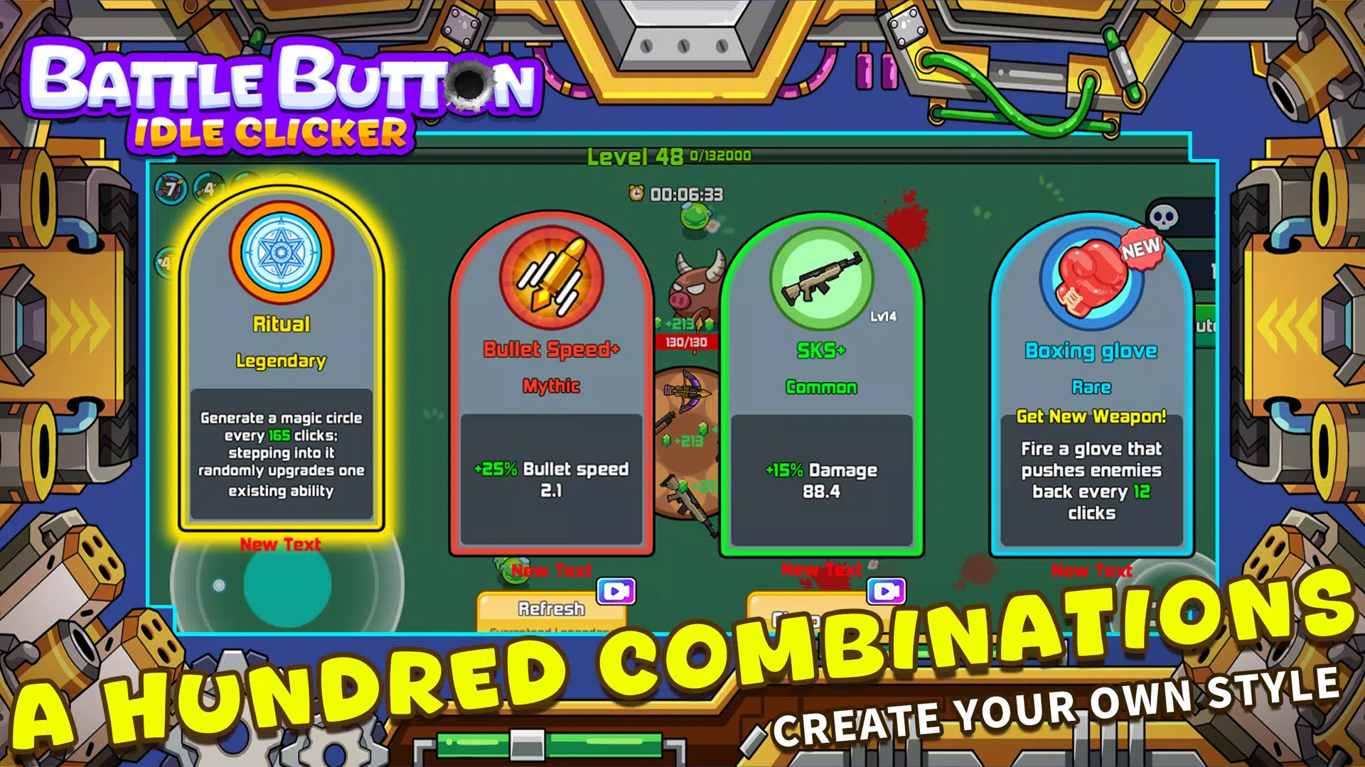 Battle Button - idle clicker ဖန်သားပြင်ဓာတ်ပုံ 3