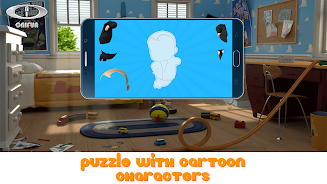 Puzzle with Cartoon Characters स्क्रीनशॉट 0