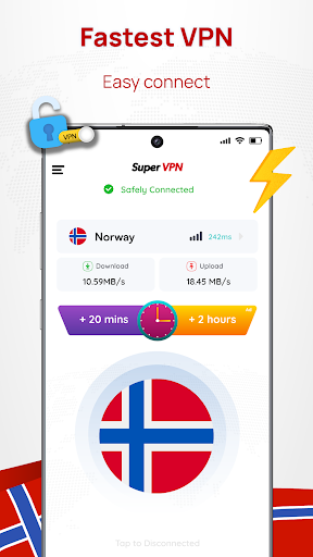 Norway VPN: Get Norway IP Tangkapan skrin 0