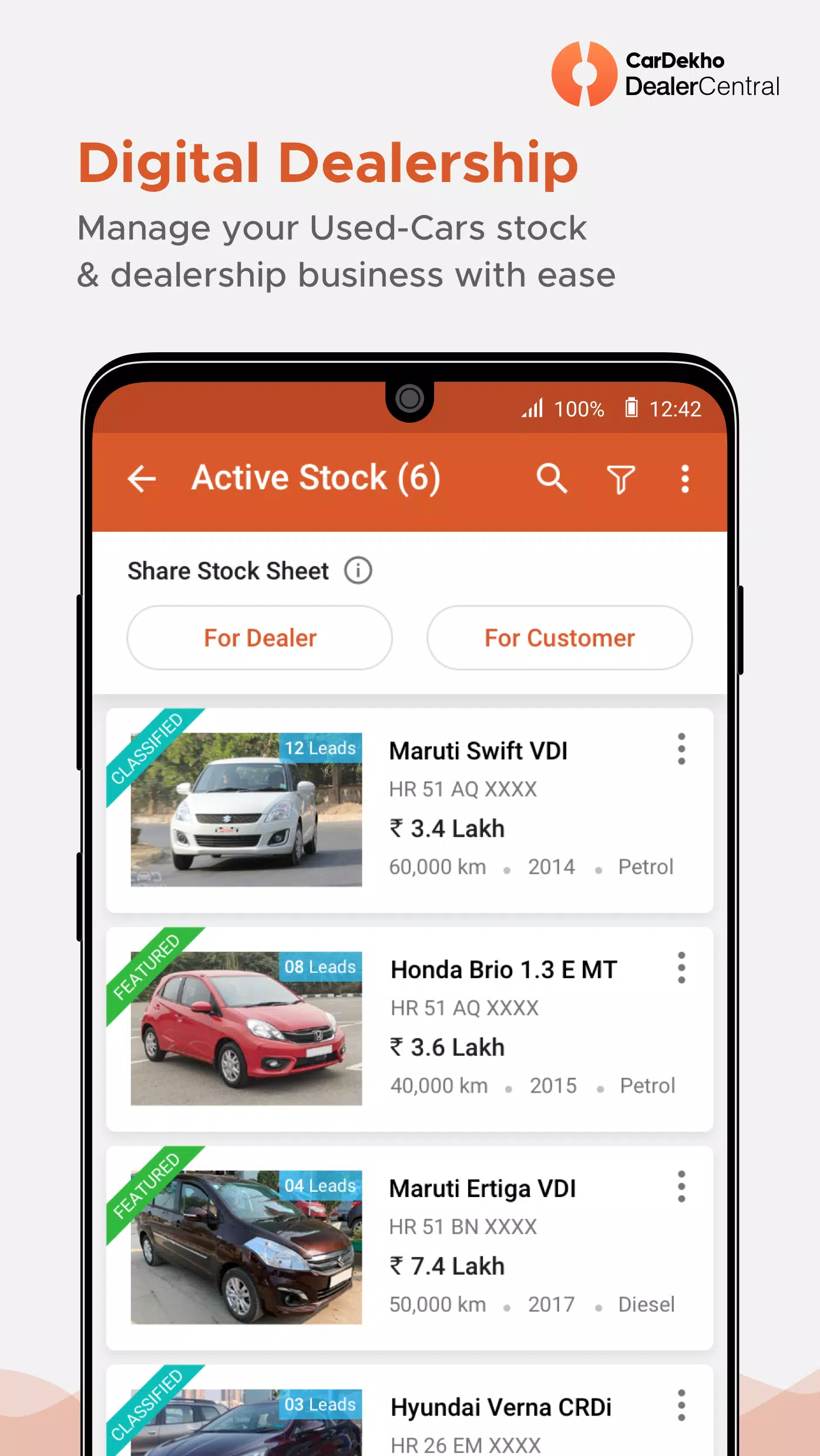 CarDekho DealerCentral應用截圖第0張