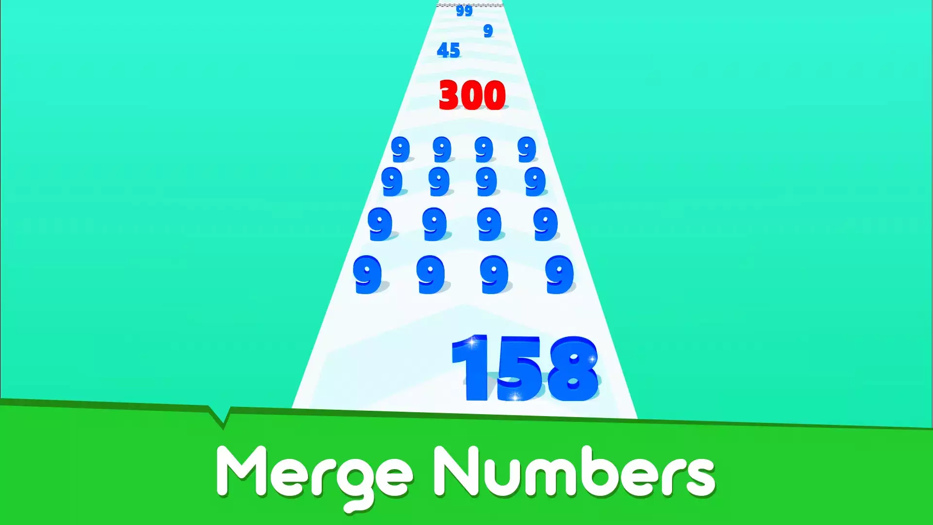 Run & Merge Numbers Game Captura de tela 0