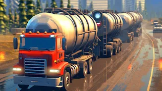 Oil Cargo Transport Truck Game スクリーンショット 1