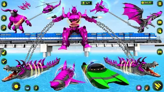 Croc Robot Car Game:Robot Game Zrzut ekranu 1