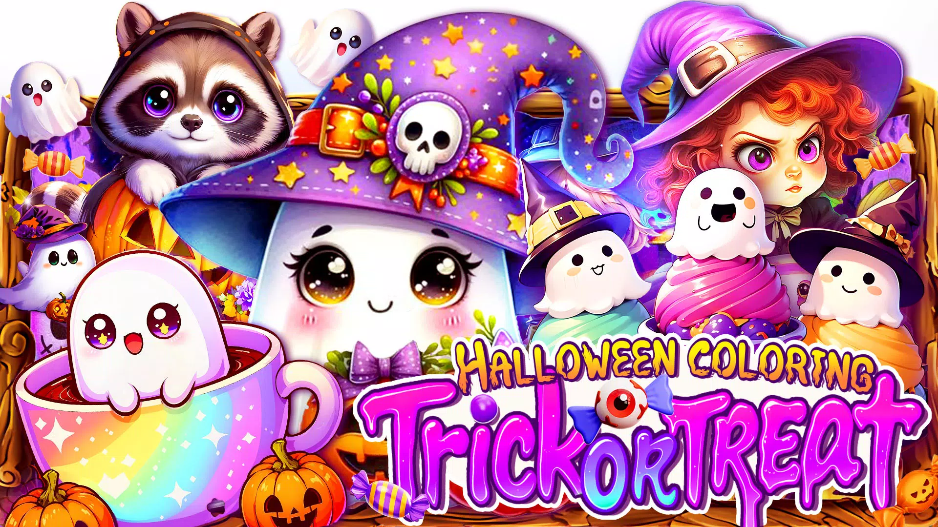 Halloween Trick or Treat Color Screenshot 1