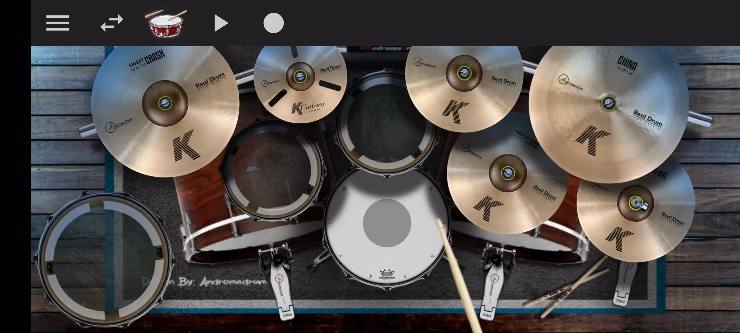 Mega Drum - Drumming App スクリーンショット 0